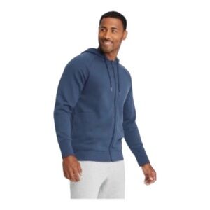 All in Motion Men's cotton fleece full zip hoodie
Navy